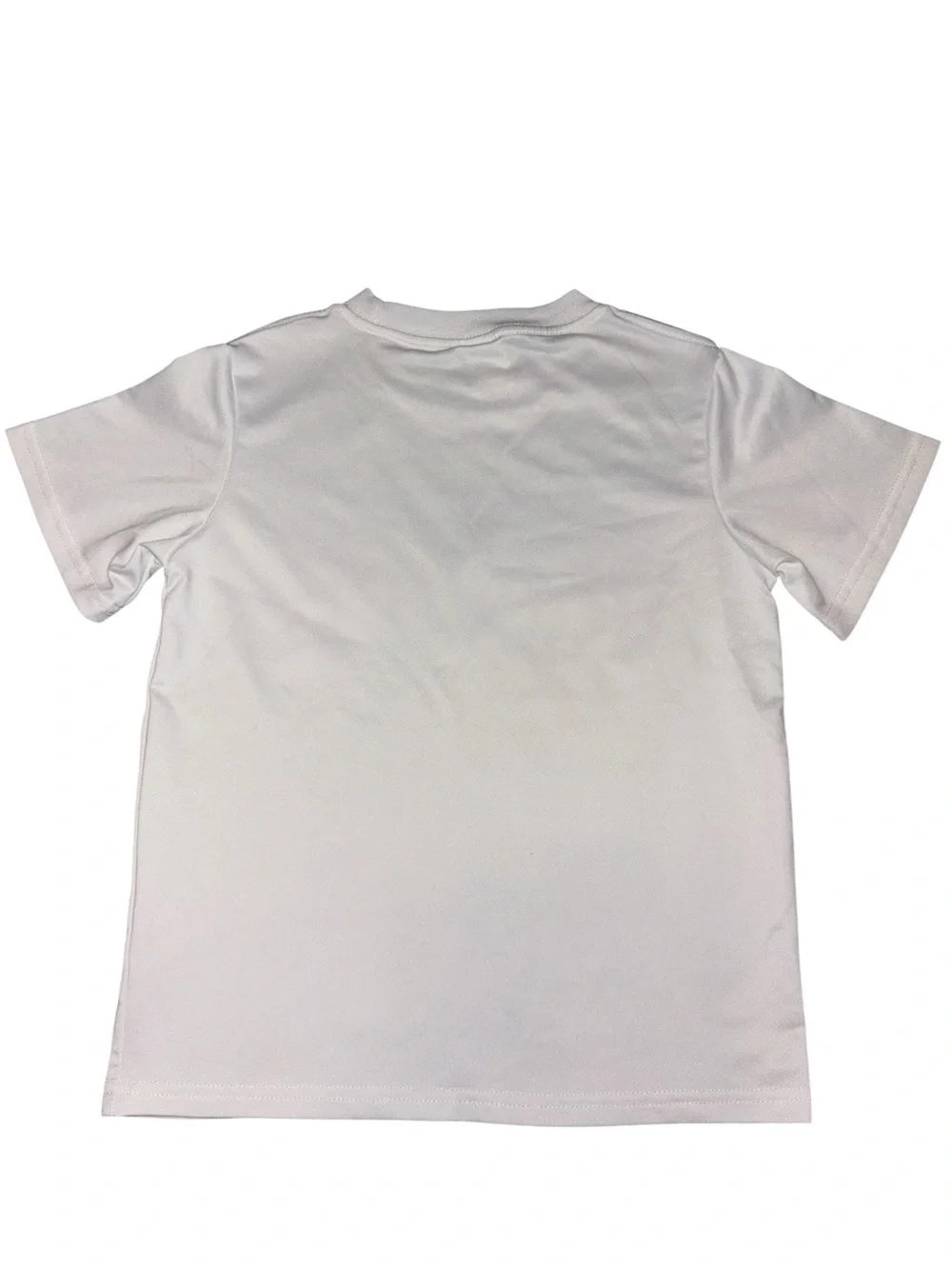 Girls White Short-Sleeve Tee with Pink 